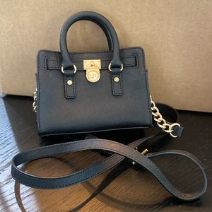 Black Michael Kors Mini Hamilton